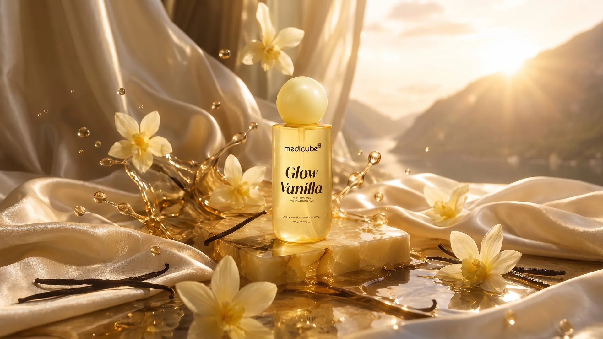 میست مو و بدن Medicube Glow Vanilla؛ رایحه وانیل خامه‌ای در کنار مراقبت از پوست و مو