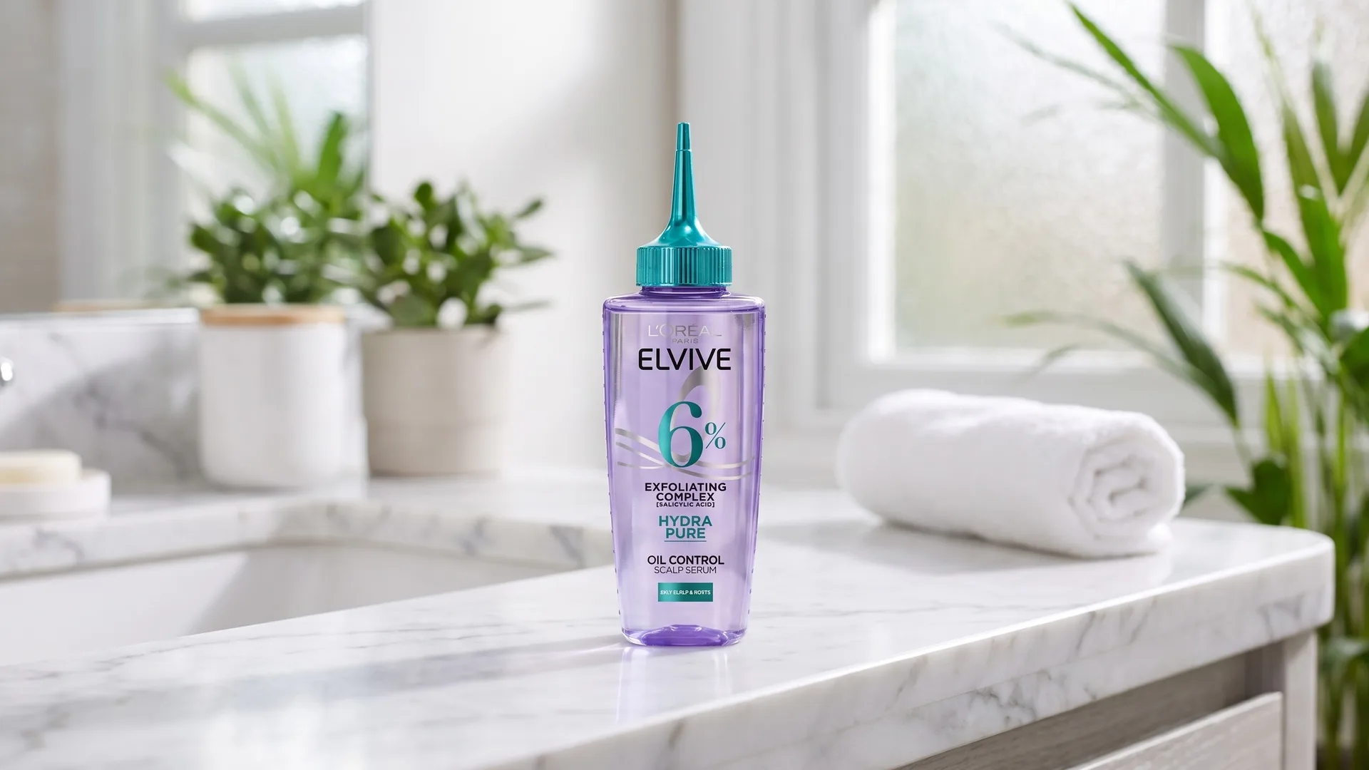سرم کنترل چربی پوست سر Elvive Hydra Pure، خداحافظی با چربی و تجمع آلودگی کف سر